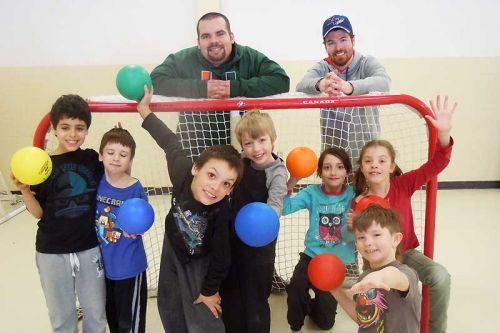 Brian Dunford and Max McLean, youth coordinators at the Child Care Centre in Sharbot Lake, are in the middle of running a March Break camp at the Child Care Centre and at St. James Major Catholic Church.